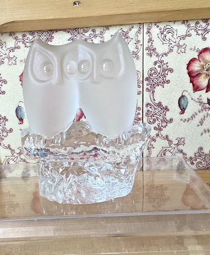 Vintage crystal glass pair - crystal, of