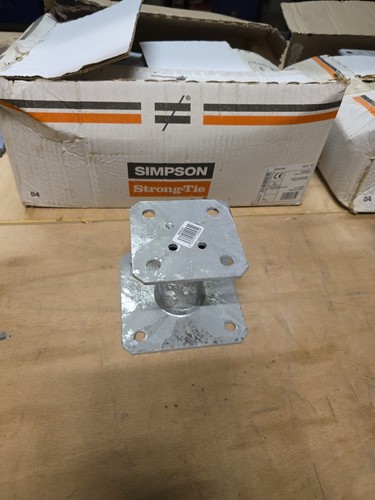 100mm square post - (4"), anchor