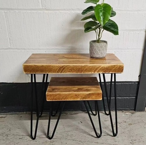 Chunky rustic nest tables - nest, of
