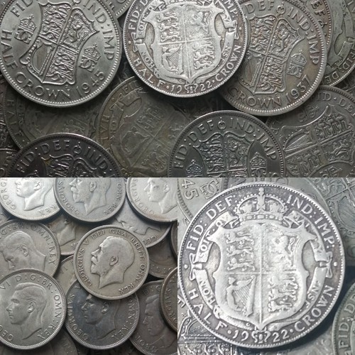 100 grams half crowns - 100, george
