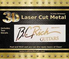 Rich guitar decal metal - rich, 3d