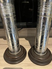 Pair WW1 MILITARY TRENCH ART