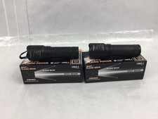 2 x NightSearcher Zoom 480 LED FLashlight AAA Powered Nice Used Condition
