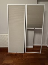 2x DUETTE (5003) Honeycomb Blinds with frame for PVC doors/French Doors 