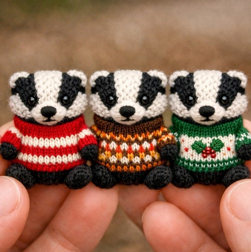 Badger knitting pattern - knitting,