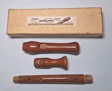 Johannes Adler Wooden Recorder Handmade Vintage Made In Germany Boxed 