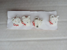 4x Vintage Scottish Dog Bow
