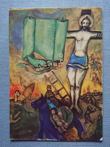 Old postcard marc chagall - old,