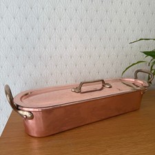 French Copper Fish Kettle