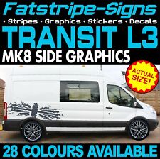 to fit FORD TRANSIT MK8 L3 LWB GRAPHICS STICKERS STRIPES DECALS CAMPER VAN ST