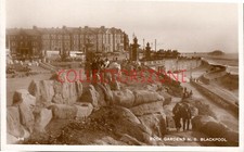 1925 Blackpool Rock Gardens North Shore Real Photo Postcard posted
