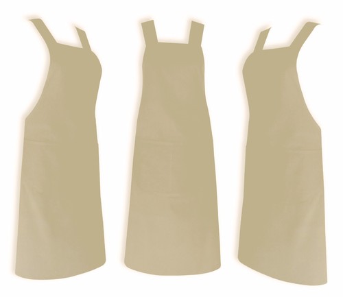 Chef apron beige - apron, cotton