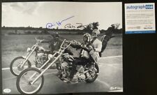 Peter Fonda Dennis Hopper Easy Rider signed 12x16 photo ACOA RACC UACC