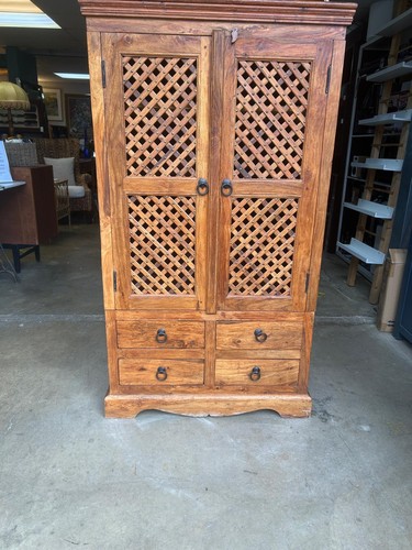 Sheesham maharani cabinet - sheesham,