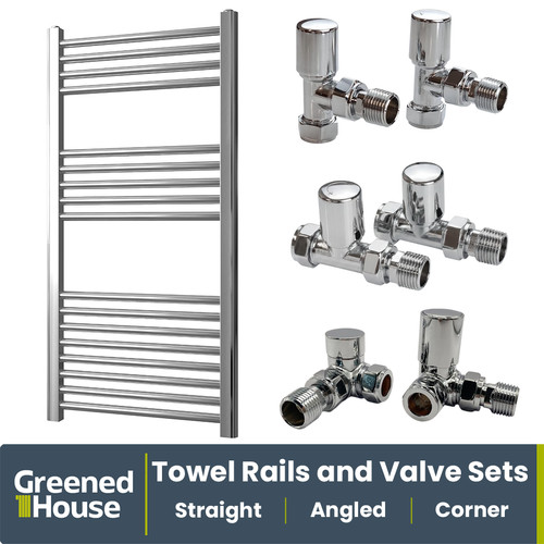 Chrome heated towel rail - heated,