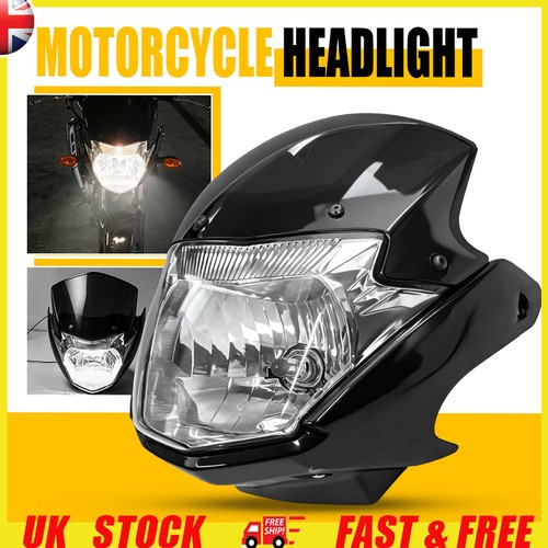 Headlight with top fairing - with,