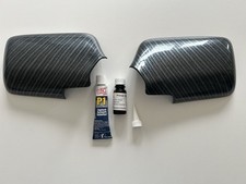 NOS - KAMEI CARBON EFFECT MIRROR COVERS FOR VW GOLF MK3 III  / VENTO - RARE