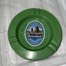 Heineken Melamine Ashtray, Vintage Plastic, Pub and Bar Collectible