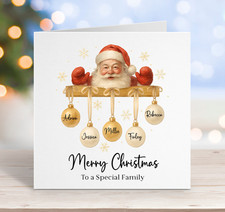 Family Christmas Card | Personalised Christmas Card for Family