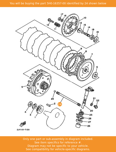 Yamaha rod push 2 - rod,,