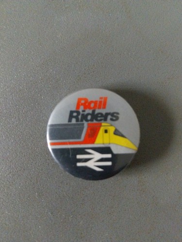 Rail riders 1980s tin - 1980s, badge