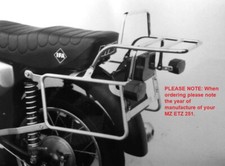 MZ ETZ 251 (1989-1997) Pannier Frames and Rear Rack Set - Chrome HEPCO & BECKER