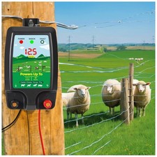 12KV Electric Fence 12v Energiser Unit 1.5J / 2J-5KM Fencer 100-700MA 1M Cable