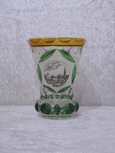 Antique keepsake glass vase - glass,