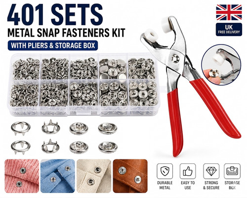 401pcs 5mm press stud - 9.5mm,