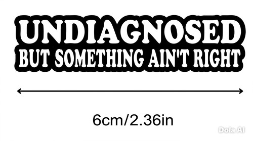 Adhd autism funny - car, sticker