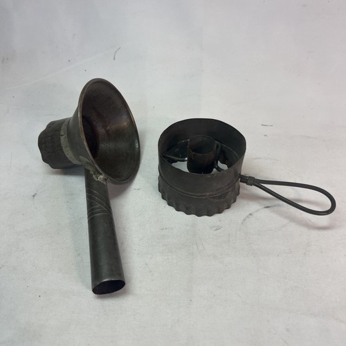 Antique tin metal - antique, donut