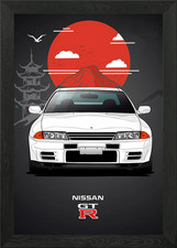 Nissan skyline R32 Framed Wall