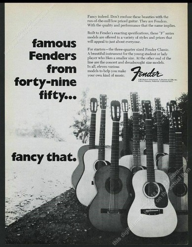 1972 fender acoustic guitar - fender,