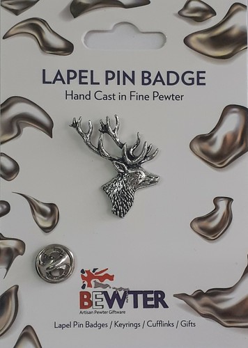 Stag lapel pin - badge,, british