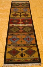 Hand woven wool rug - woven,
