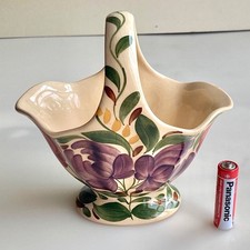 1950's Wade Harvest Ware Hand Painted Flower Basket