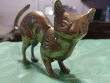 LARGE HEAVY SOLID BRASS CAT
