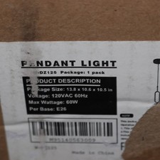 Yansun 1-Light Pendant Hanging