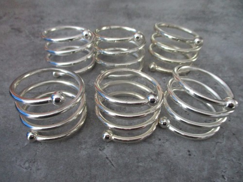 Metal napkin rings - metal, rings,