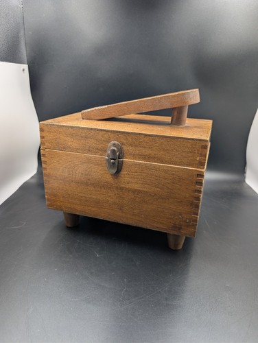 Vintage wooden shoe - shine, box