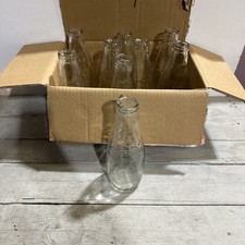 Vintage Glass Milk Bottles