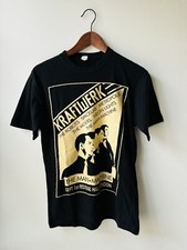 KRAFTWERK ‘THE MAN MACHINE’ FESTIVAL HALL LONDON T-SHIRT.  BLACK/CREAM.  MEDIUM.