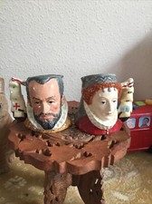 Royal Doulton Character Jugs "QUEEN ELIZABETH I and PRINCE PHILIP” D6821 & D6822