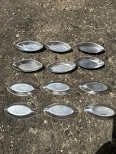 12 vintage Nutbrown barquette aluminium Moulds Pastry Sweet Patisserie Pie Tins