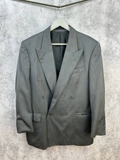 Yves Saint Laurent Pour Homme VTG Gray Double-Breasted Suit Men’s Size R48