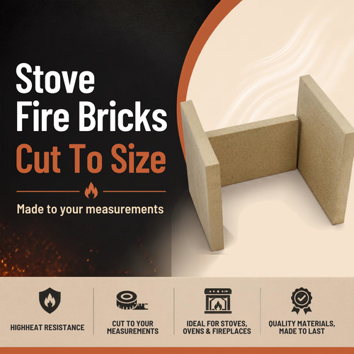 Stove fire bricks cut - fire, size