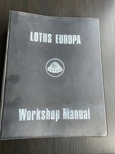 Original Lotus Europa Workshop Manual - March 1970 - Complete Service Parts List