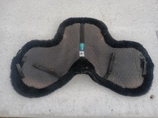 Griffin Nuumed Black Wool Pile Numnah. Large