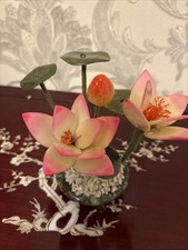 Hand Carved Jade Stone Lotus