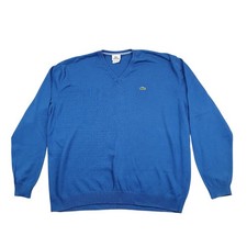 Lacoste Blue V Neck Jumper
